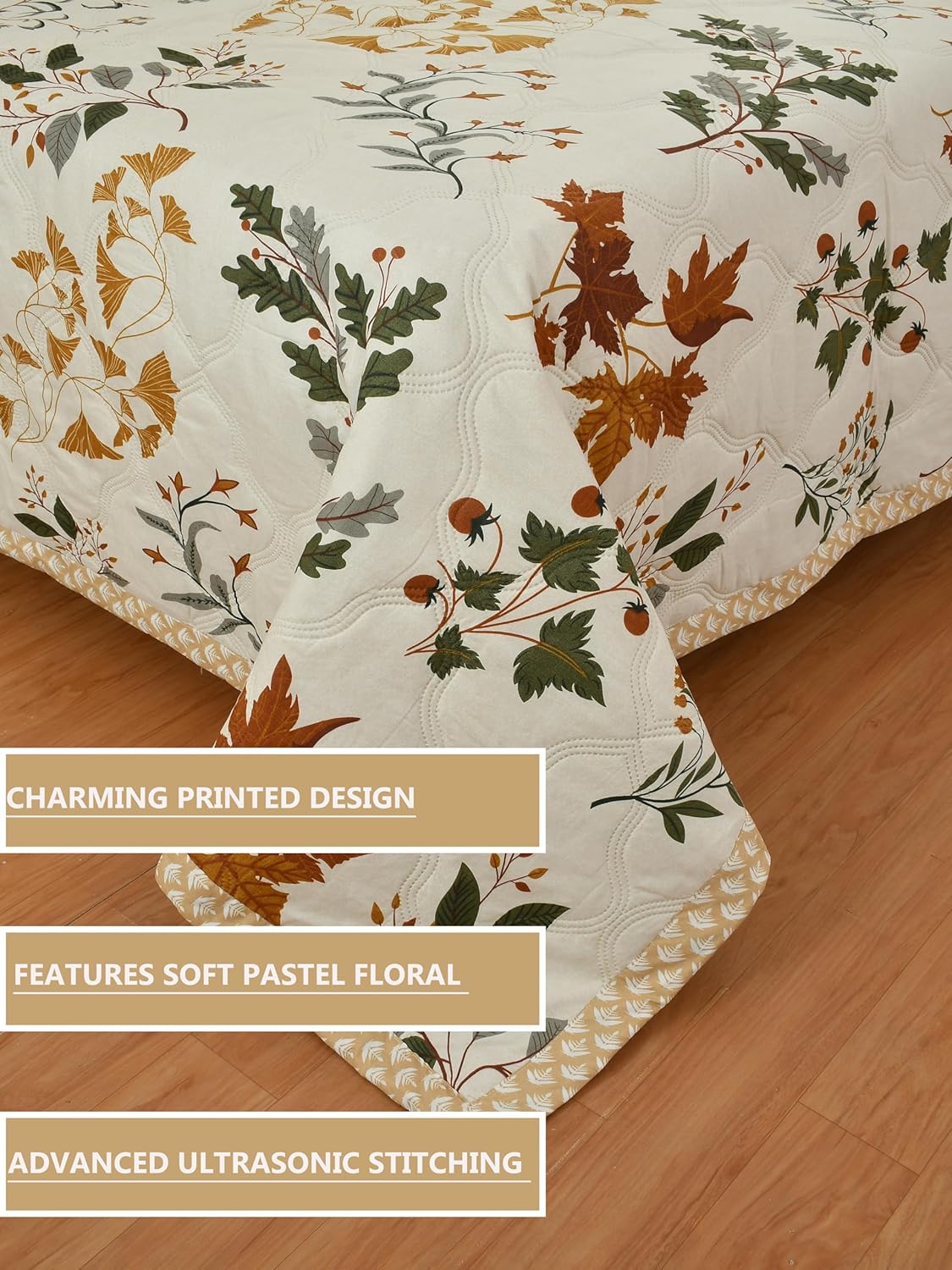 Ultrasonic Quilted Microfibre Double Bed Comforter