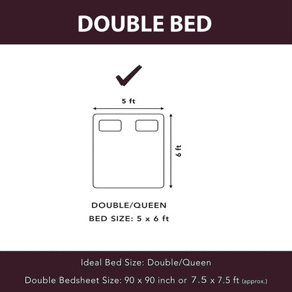 Ultrasonic Quilted Microfibre Double Bed Comforter